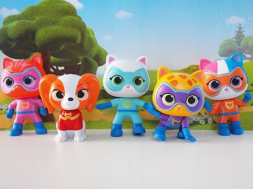 SUPERKOTY SUPER KITTIES FIGUREK EKIPA KOTKI ZESTAW 5 FIGUREK na Arena.pl