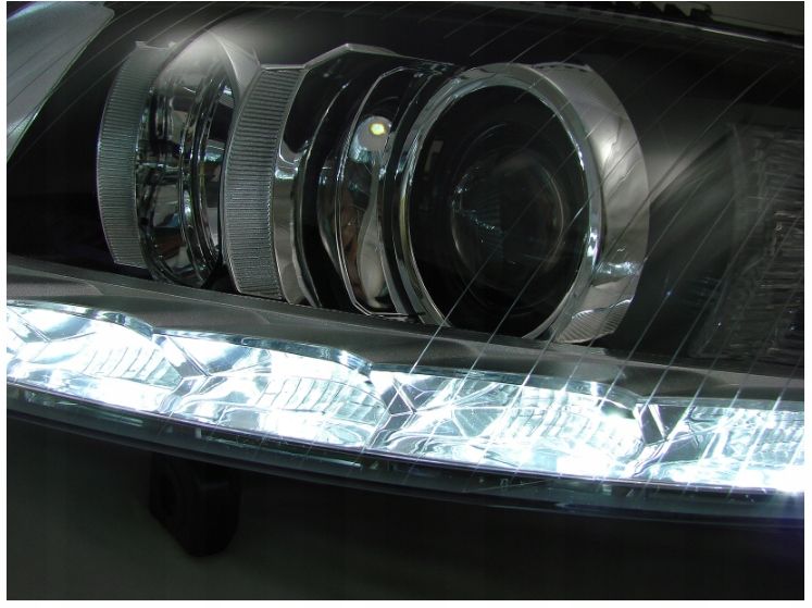 REFLEKTORY LAMPY Do AUDI A6 C6 OD 2004 DO 2008 LED DO JAZDY DZIENNEJ XENON zdjęcie 4
