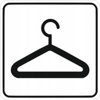 Tabliczka z Grawerem 10x10 cm znak BHP piktogram Szatnia wieszak