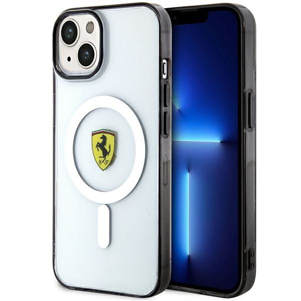 Etui Ferrari do iPhone 15, iPhone 14, iPhone 13, Przezroczysty MagSafe zdjęcie 1