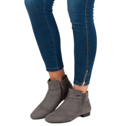 Szare botki płaskie r.38 na Arena.pl