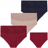 Majtki Damskie Figi Maxi Bikini Plus Size z Koronką MORAJ - 8XL