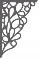 2. AŻUR NAROŻNY nowoczesna ozdoba firan okna DUŻA