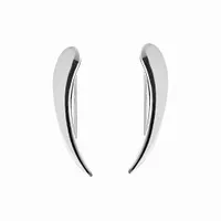 Kolczyki srebrne nausznice gładkie srebro 925