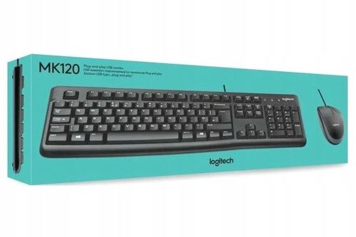 Zestaw Logitech MK120 Klawiatura + Mysz USB na Arena.pl