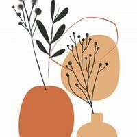 Plakat 90x90cm Botaniczny Pastel