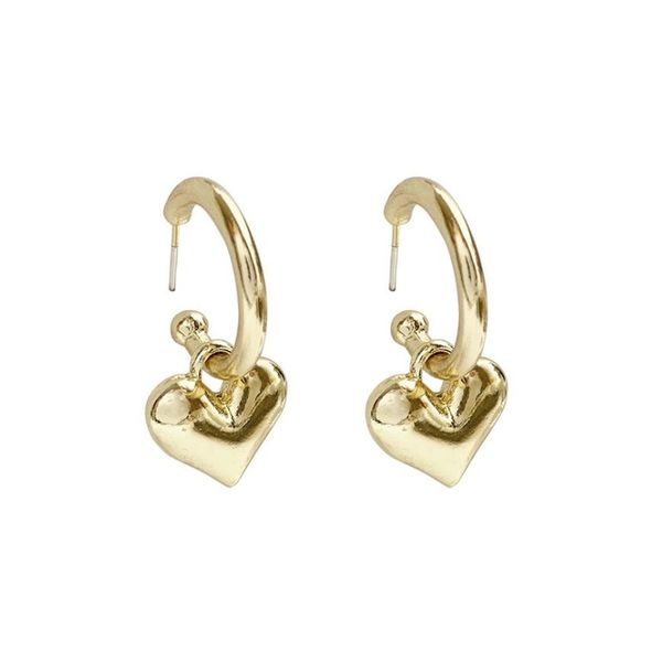 Kolczyki Sztyfty Serca Wiszące K1523 zdjęcie 2