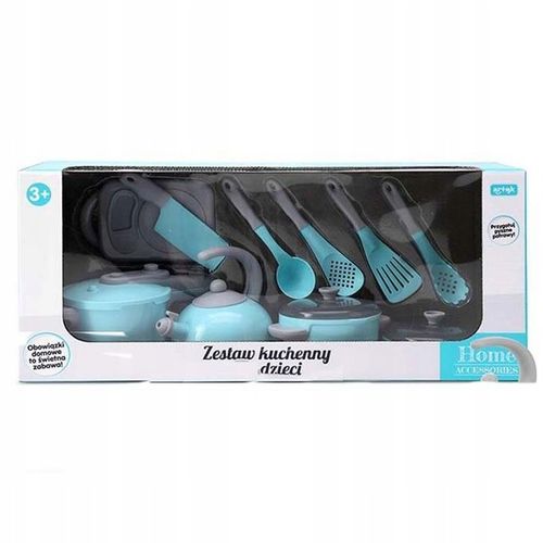Zestaw Kuchenny dla Dzieci Zabawa w Gotowanie HOME ACCESSORIES 11 EL. na Arena.pl