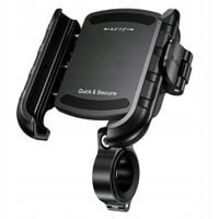 2 x Aluminiowy uchwyt rowerowy motocyklowy na smartfon 5.4'-7.2' antywibrac