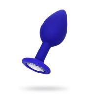 Niebieski plug z kryształem