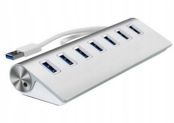 HUB USB 7x USB 3.0 ROZGAŁĘŹNIK ROZDZIELACZ 7w1 PORTÓW Adapter Replikator PD zdjęcie 11