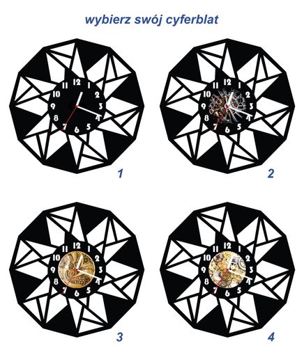 ZEGAR ŚCIENNY GEOMETRIA 38cm M 107.10 na Arena.pl
