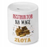 Dla Instruktora Skarbonka Na Urodziny Na Prezent Z Nadrukiem Ze Zdjęciem