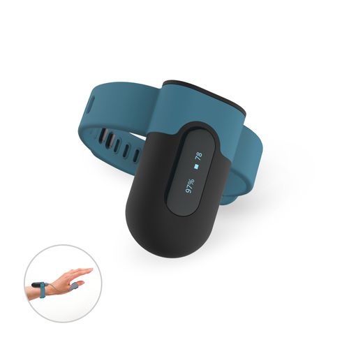 Pulsoksymetr monitor snu i oddechu z alarmem, aplikacją, wykresami - SleepU na Arena.pl