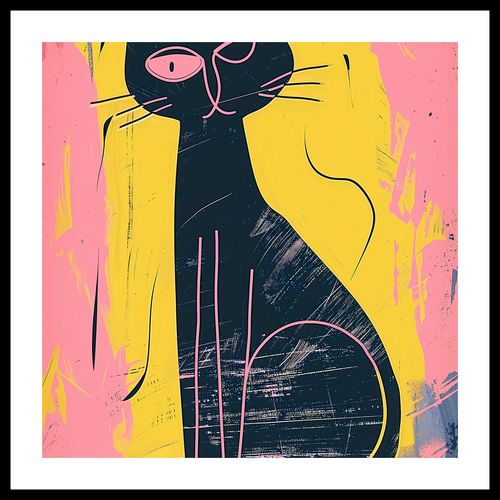 Plakat 40x40cm Kontrastowa Kotka na Arena.pl