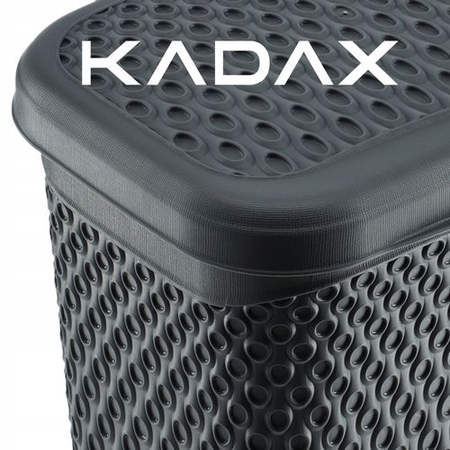 KADAX Pojemnik Na Proszek Do Prania 6L Detergenty Pudełko Szary na Arena.pl