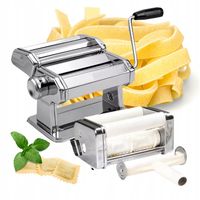 MASZYNKA do MAKARONU RAVIOLI CIASTA PIEROGÓW stal jakość włoska 7w1 GRATIS