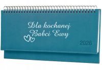 Terminarz prezent dla babci 2026 rok tygodniowy kalendarz leżący biurkowy