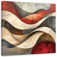 Obraz do salonu sypialni biura, Abstrakcyjne fale 30x30