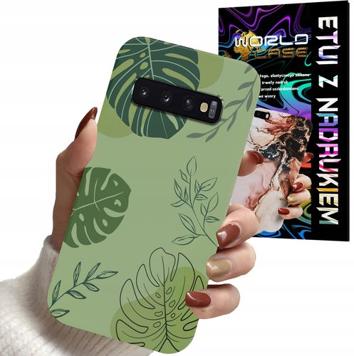 ETUI CASE DO SAMSUNG S10 PLUS - LIŚCIE WZORY DLA KOBIET KWIATY RÓŻE na Arena.pl
