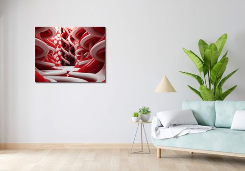 Obraz 90x70cm Czerwone Wiry na Arena.pl
