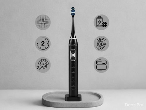 Zestaw 2x Szczoteczka Soniczna do Zębów + Etui + 8 Końcówek - Elektryczna na Arena.pl