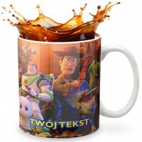 KUBEK 330ml GRAFIKA PREZENT ŚWIĘTA WZÓR - BAJKA TOY STORY + IMIĘ