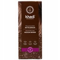 Farba do włosów Naturalna Henna Średni brąz Khadi Medium Brown 100g