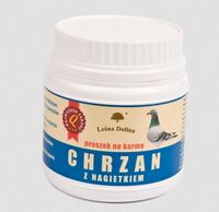 Chrzan suszony znagietkiem dla gołębi Leśna Dolina