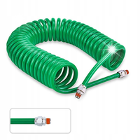 WĄŻ PRZEWÓD 8x12mm 10 m SPIRALNY POLIURETANOWY PNEUMATYCZNY DO KOMPRESORA