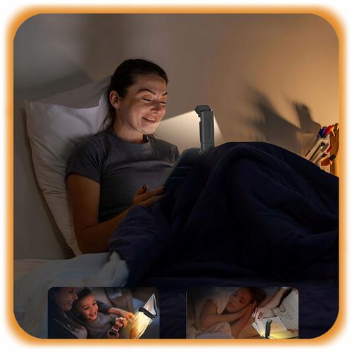 LAMPKA DO CZYTANIA KSIĄŻEK Z KLIPSEM LED USB NOCNA 9 LED + 5 MOCY + 3 na Arena.pl