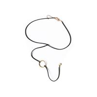 naszyjnik choker kółeczko i gwiazdka n465