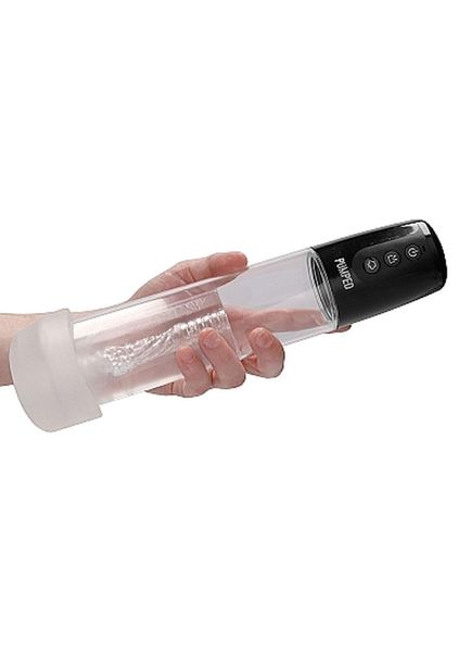 Automatic Cyber Pump With Masturbation Sleeve - Transparent zdjęcie 10