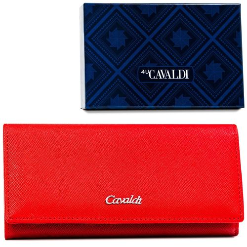 portfel damski ze skóry ekologicznej w czerwonym kolorze zamykany na Arena.pl