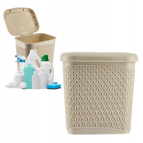 KADAX Pojemnik Na Proszek Do Prania 6L Detergenty Pudełko Beżowy na Arena.pl