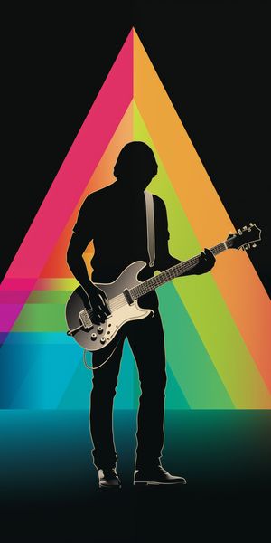 Plakat 50x100cm Pryzmat przez Gitarę zdjęcie 1