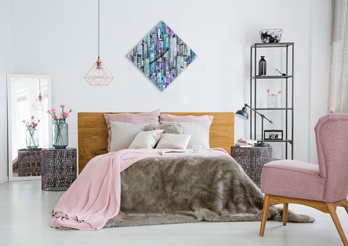 Zegar Ścienny - Drapacze Chmur - 50X50 Cm - C3Ad50X50-3857 na Arena.pl