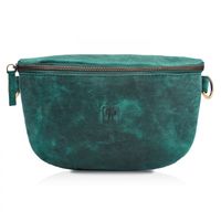 skórzana saszetka na pas vintage paolo peruzzi t-36-gr