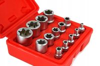 MAR-POL ZESTAW KLUCZY NASADOWYCH TORX E4 - E24 / 1/2"+ 3/8" + 1/4" M66422