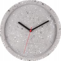 Zegar ścienny Karlsson odcienie szarości 26cm lastryko KA5746 KAMIENNY