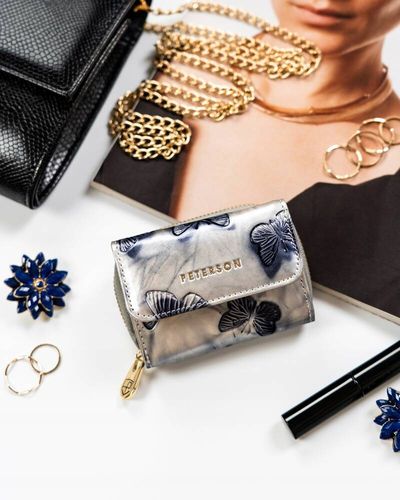 mały portfel damski ze skóry naturalnej - peterson na Arena.pl