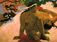 Reprodukcja obrazu Are You Jealous - Paul Gauguin Rozmiar - 40x30