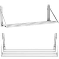 półka ścienna składana ze stali nierdzewnej do 40 kg 100 x 30 cm