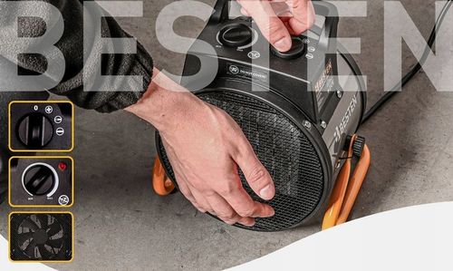 Nagrzewnica Elektryczna 3,5KW Termowentylator Dmuchawa Grzejnik na Arena.pl