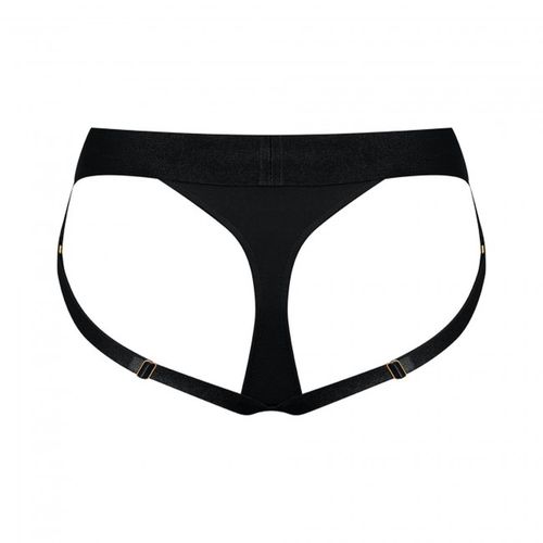 Czarne Sexowne Majtki Push Up Strap-On Uprząż S na Arena.pl