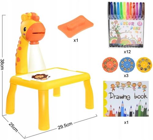 PROJEKTOR RZUTNIK DO NAUKI RYSOWANIA Stolik Edukacyjny Slajdy Do Malowania na Arena.pl