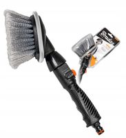 SZCZOTKA SAMOCHODOWA OKRĄGŁA KRÓTKA DO FELG KÓŁ