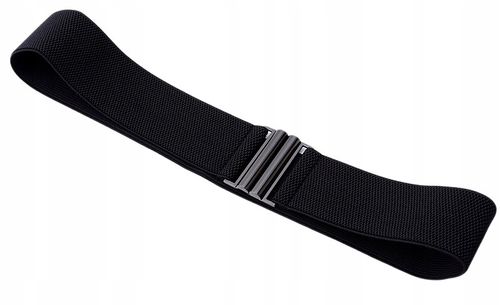 Damski Szeroki Czarny Pasek Do Talii Elastyczny na Arena.pl