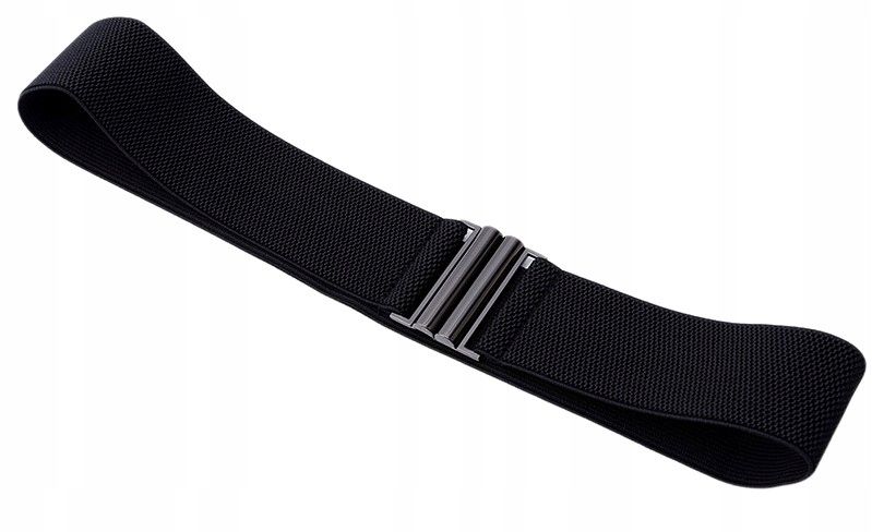 Damski Szeroki Czarny Pasek Do Talii Elastyczny zdjęcie 10