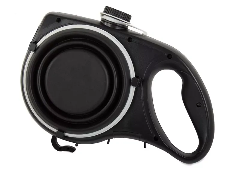 Smycz dla psa kota z miską na wodę poidło na worki zdjęcie 2